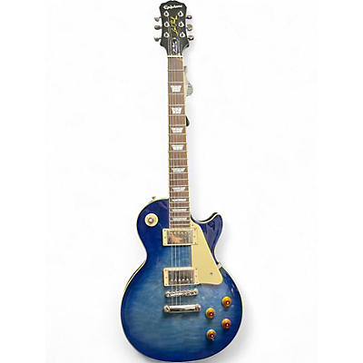 Used Epiphone les paul standard pro Blue Burst Solid Body Electric Guitar