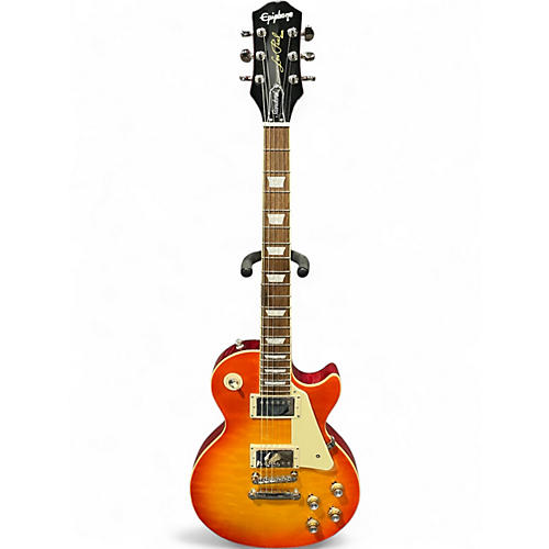 Used Epiphone les paul standard quilt top Cherry Sunburst Solid Body Electric Guitar Cherry Sunburst