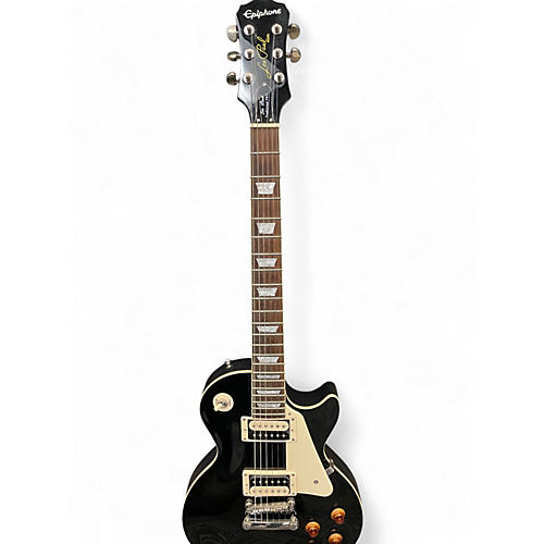 Used Epiphone les paul traditional pro custom shop Black Solid Body Electric Guitar Black