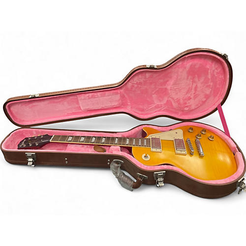 Used Epiphone ltd ed les paul Yellow Solid Body Electric Guitar Yellow