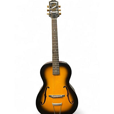 Used Epiphone masterbilt olympic 2 Tone Sunburst Acoustic Electric Guitar