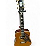 Used Epiphone masterbuilt ft120 Natural Acoustic Guitar Natural