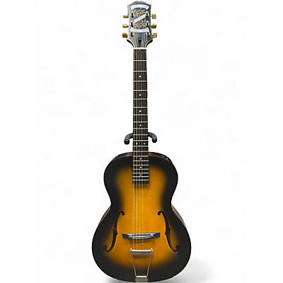Used Epiphone masterbuilt olympic Tobacco Sunburst Acoustic Guitar