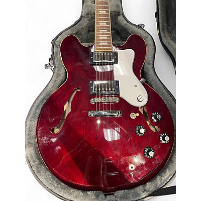 Used Epiphone noel gallagher riviera Wine Red Hollow Body Electric Guitar