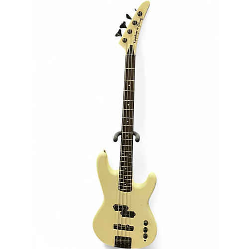 Used Epiphone  power bass white Electric Bass Guitar white