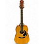 Used Epiphone pr-200 Natural Acoustic Guitar Natural