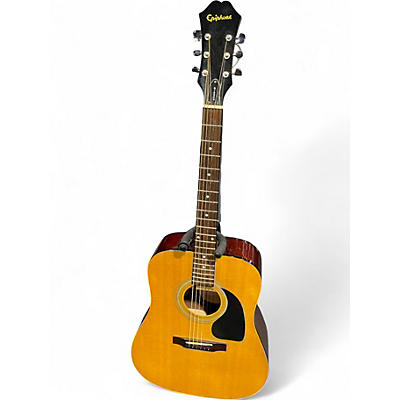 Used Epiphone pr100na Natural Acoustic Guitar