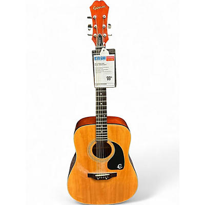 Used Epiphone pr200 Natural Acoustic Guitar