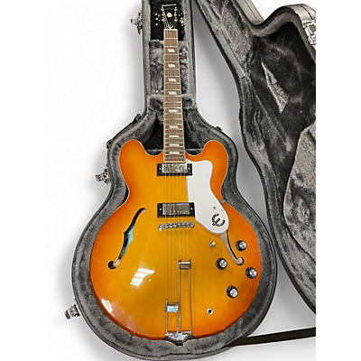 Used Epiphone riviera 2 Tone Sunburst Acoustic Electric Guitar