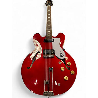Used Epiphone riviera frequensator Cherry Hollow Body Electric Guitar