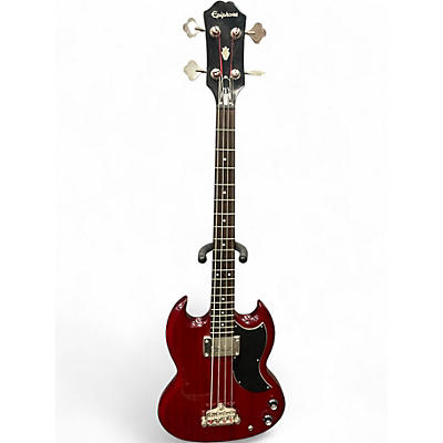 Used Epiphone sg bass Cherry Electric Bass Guitar