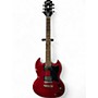 Used Epiphone sg tribute Cherry Solid Body Electric Guitar Cherry