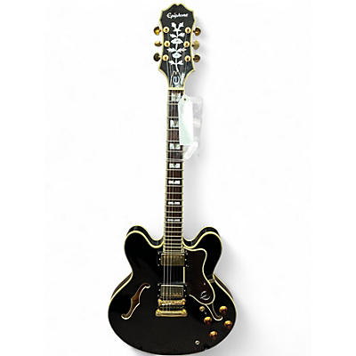 Used Epiphone sharaton pro ii Black Hollow Body Electric Guitar