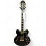 Used Epiphone sharaton pro ii Black Hollow Body Electric Guitar Black
