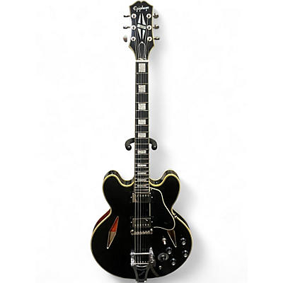 Used Epiphone shinichi libukata es 335 Black Hollow Body Electric Guitar
