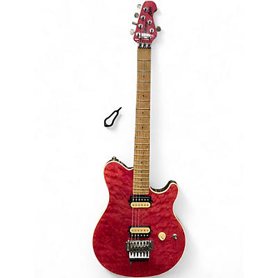 Used Ernie Ball Music Man AXIS HH FLOYD PINK Solid Body Electric Guitar