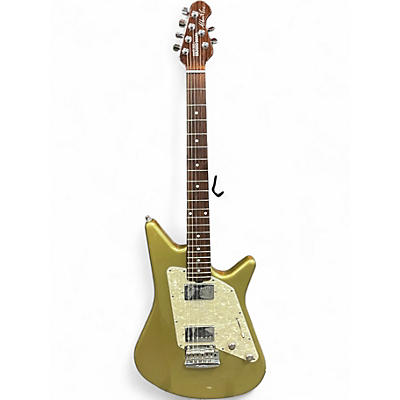 Used Ernie Ball Music Man Albert Lee Signature Tremolo Metallic Gold Solid Body Electric Guitar