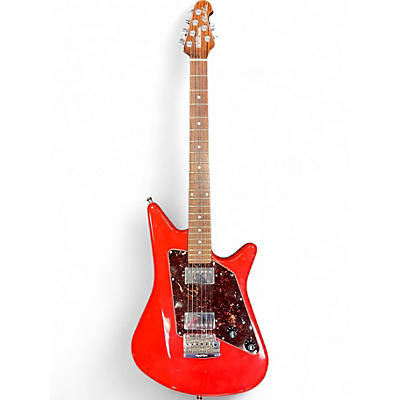 Used Ernie Ball Music Man Albert Lee Signature Tremolo Red Solid Body Electric Guitar