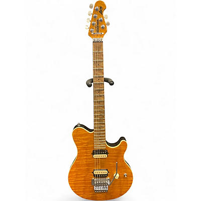 Used Ernie Ball Music Man Axis Amber Solid Body Electric Guitar