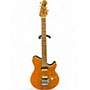 Used Ernie Ball Music Man Axis Amber Solid Body Electric Guitar Amber