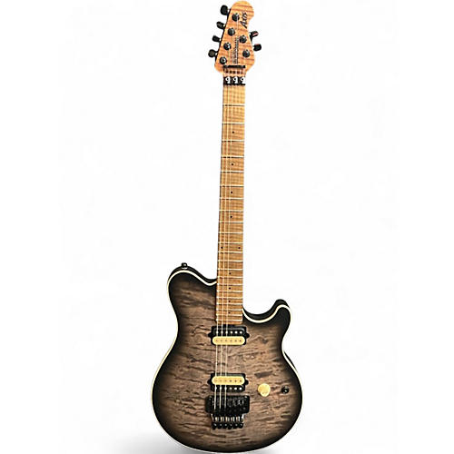 Used Ernie Ball Music Man Axis Gray Solid Body Electric Guitar Gray