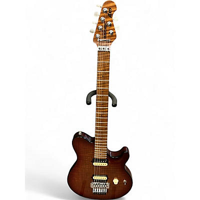 Used Ernie Ball Music Man Axis ROASTED AMBER Solid Body Electric Guitar