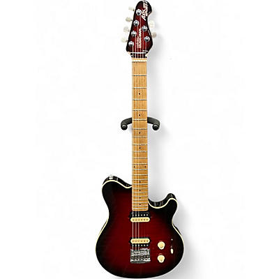 Used Ernie Ball Music Man Axis Super Sport HH Candy Red Burst Solid Body Electric Guitar