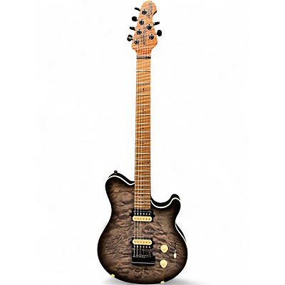 Used Ernie Ball Music Man Axis Super Sport HH charcoal cloud satin Charcoal Solid Body Electric Guitar