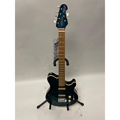 Used Ernie Ball Music Man Axis Super Sport Semi Hollow Balboa Blue Hollow Body Electric Guitar