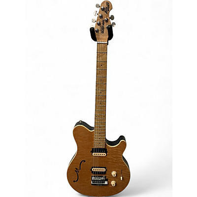 Used Ernie Ball Music Man Axis Super Sport Semi Hollow Natural Hollow Body Electric Guitar
