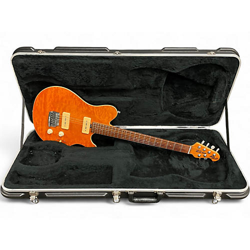 Used Ernie Ball Music Man Axis Super Sport Trans Orange Solid Body Electric Guitar Trans Orange