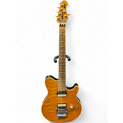 Used Ernie Ball Music Man Axis Trans Amber Solid Body Electric Guitar