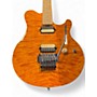 Used Ernie Ball Music Man Axis trans amber gold Solid Body Electric Guitar trans amber gold