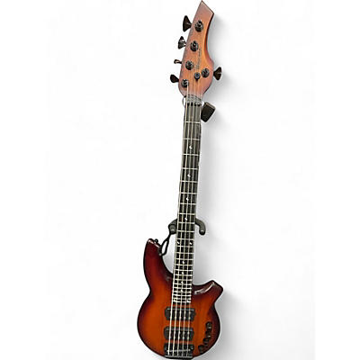 Used Ernie Ball Music Man BONGO 5 STRING FAMILY RESERVE HARVEST ORANGE Electric Bass Guitar