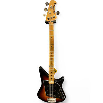 Used Ernie Ball Music Man Big Al 4 String SSS 2 Tone Sunburst Electric Bass Guitar