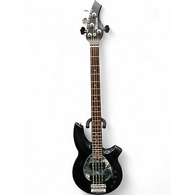 Used Ernie Ball Music Man Bongo 4 HH Metallic Black Electric Bass Guitar