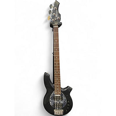 Used Ernie Ball Music Man Bongo 4 HH Sapphire Black Electric Bass Guitar
