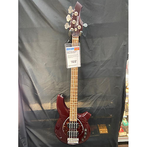 Ernie Ball Music Man Used Ernie Ball Music Man Bongo 4 String Burgundy Electric Bass Guitar Burgundy