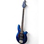 Used Ernie Ball Music Man Bongo 4 String Electric Blue Electric Bass Guitar Electric Blue