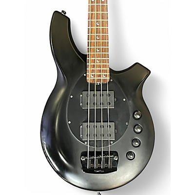 Used Ernie Ball Music Man Bongo 4 String HH Stealth Black Electric Bass Guitar