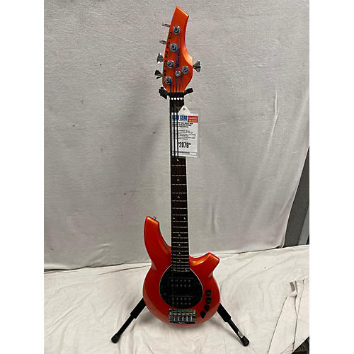 Ernie Ball Music Man Used Ernie Ball Music Man Bongo 5 HH Blood Orange Electric Bass Guitar Blood Orange