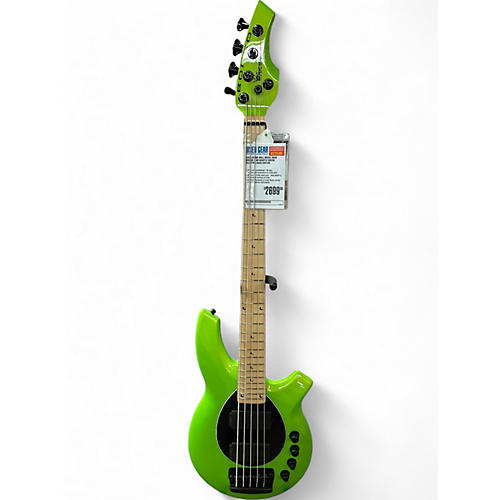 Used Ernie Ball Music Man Bongo 5 HH MANTIS GREEN Electric Bass Guitar MANTIS GREEN