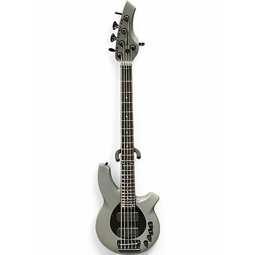 Used Ernie Ball Music Man Bongo 5 HH Matte Grey Electric Bass Guitar Matte Grey