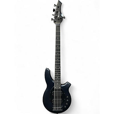 Used Ernie Ball Music Man Bongo 5 HH STEALTH BLACK Electric Bass Guitar