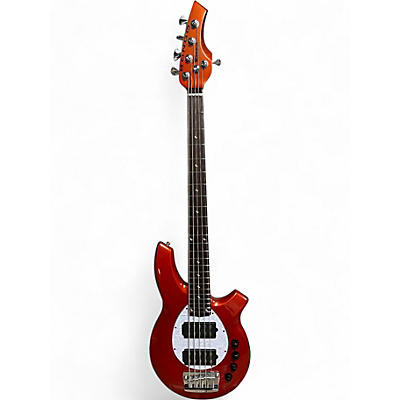 Used Ernie Ball Music Man Bongo 5 HH blood orange Electric Bass Guitar