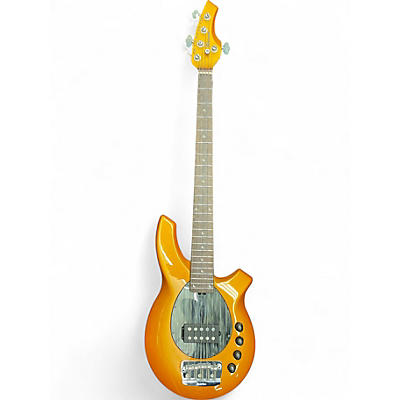 Used Ernie Ball Music Man Bongo 5 String Orange Electric Bass Guitar