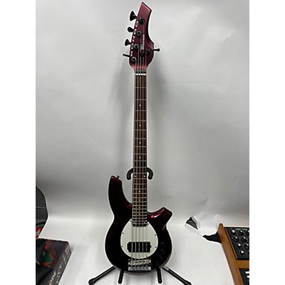 Ernie Ball Music Man Used Ernie Ball Music Man Bongo 5 With Piezo Candy Apple Red Electric Bass Guitar