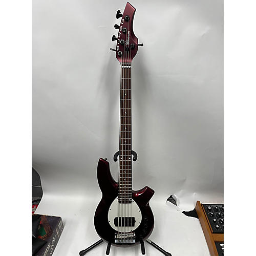 Ernie Ball Music Man Used Ernie Ball Music Man Bongo 5 With Piezo Candy Apple Red Electric Bass Guitar Candy Apple Red