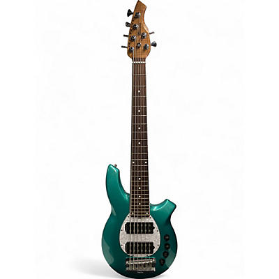Used Ernie Ball Music Man Bongo 6 BFR Ball Family Reserve Bass Green Electric Bass Guitar