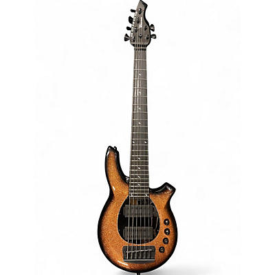 Used Ernie Ball Music Man Bongo 6 String HARVEST ORANGE Electric Bass Guitar
